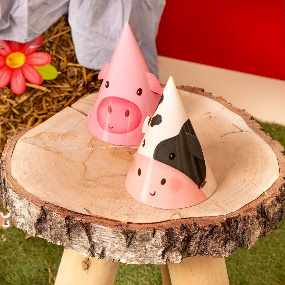 Partyhattar Bondgårdsdjur - 6 st bild 2