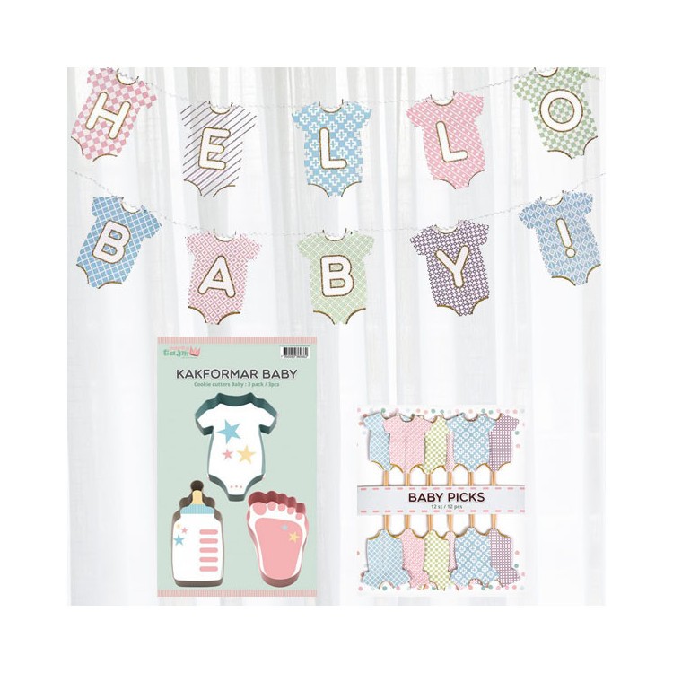 Babyshower dekorationer kit small