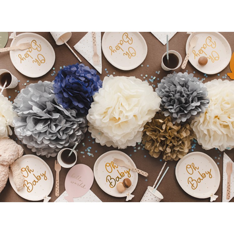 Papperstallrikar Ballonger Oh Baby bild 4