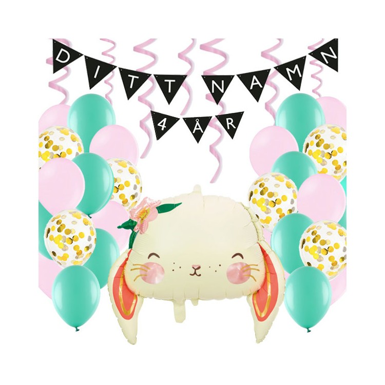 Personligt dekorationskit kaninkalas