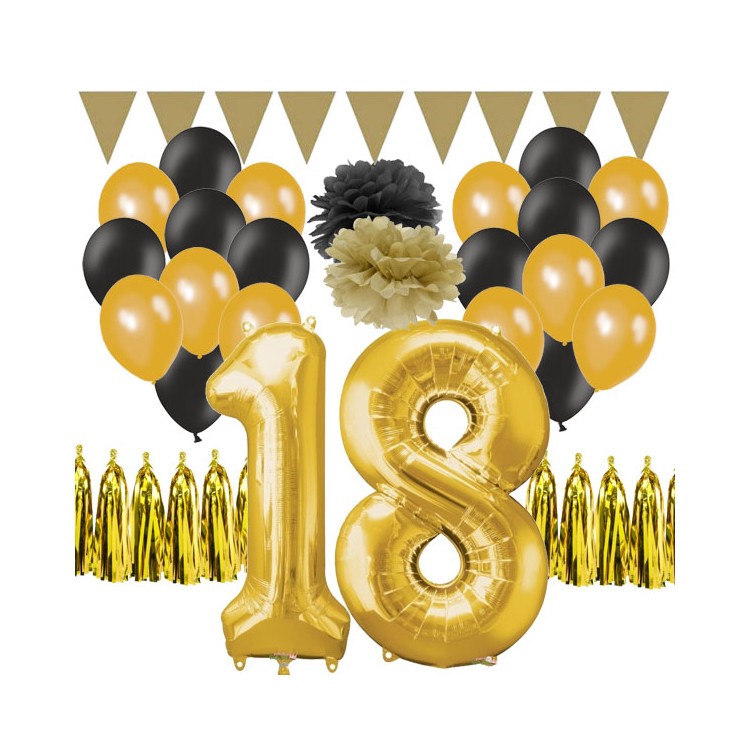 Dekorationskit 18 år guld