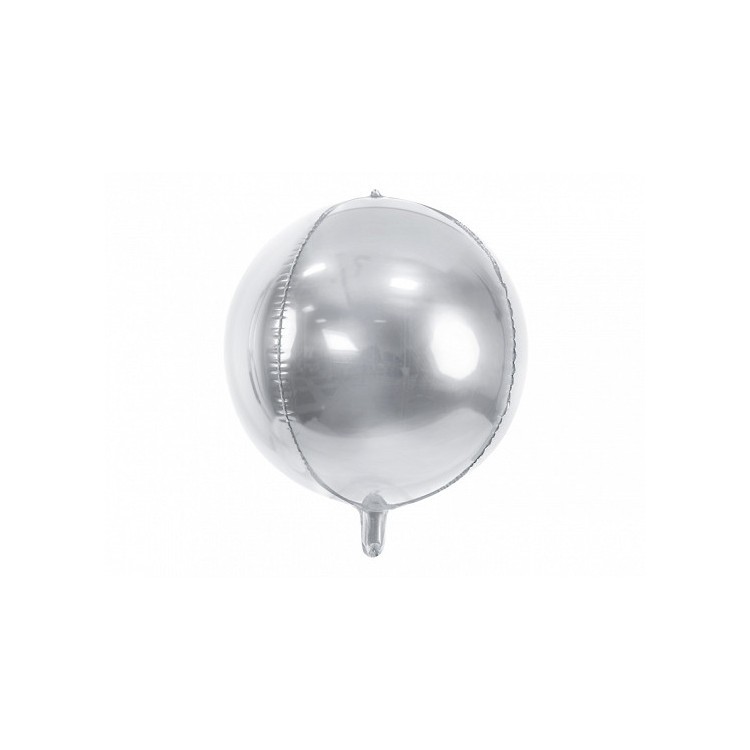Rund Folieballong silver