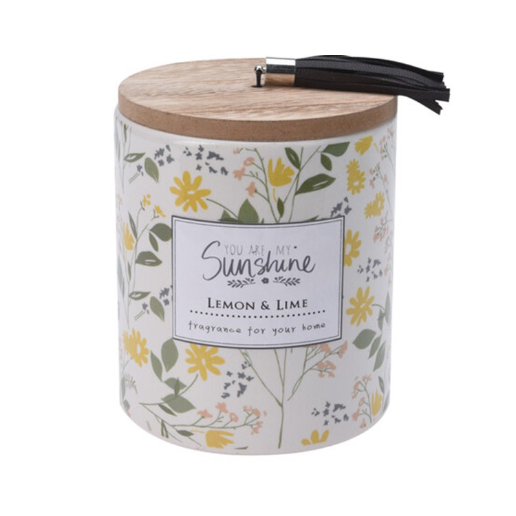 Doftljus i vacker burk med trälock bild 3