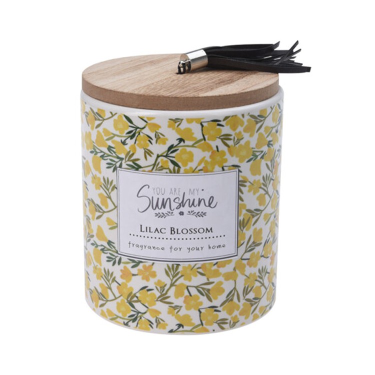 Doftljus i vacker burk med trälock bild 2