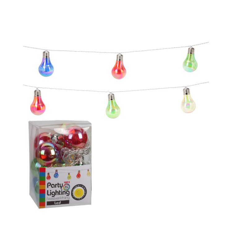 LED Belysningsslinga med färgade lampor