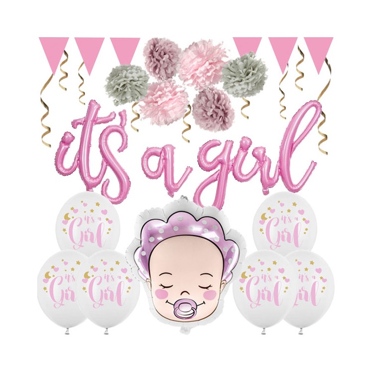 Dekorationer Babyshower it's a girl