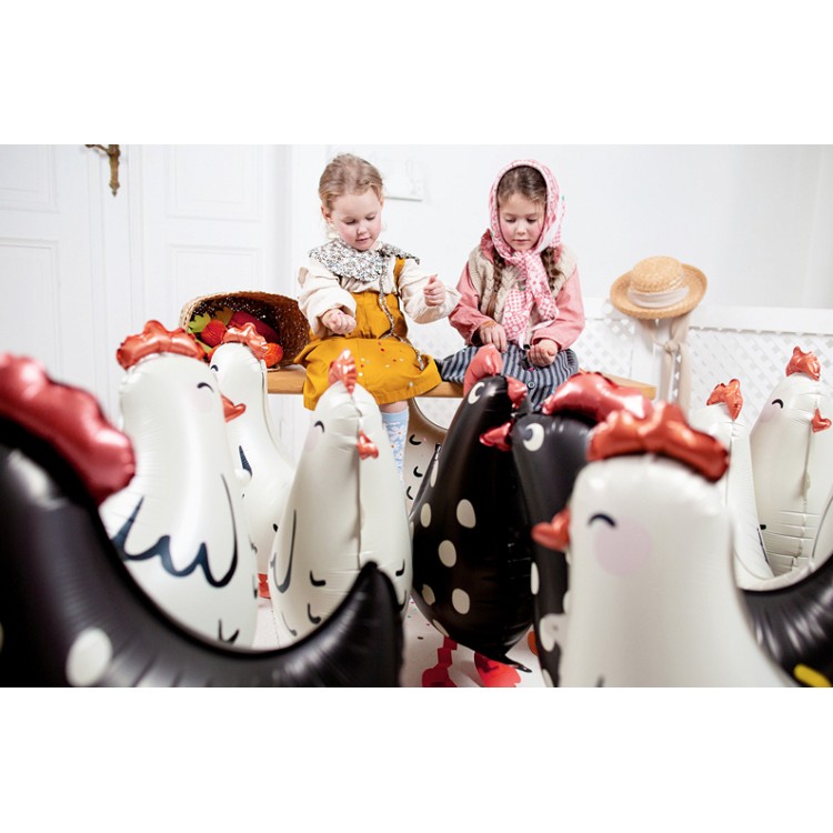 Airwalker Folieballong Höna svart bild 4