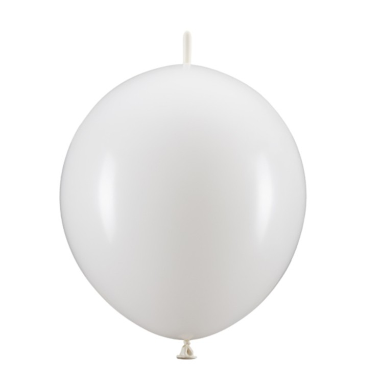 Länkande ballonger, vit