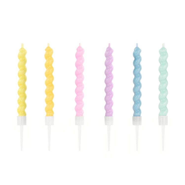 Tårtljus Tvistade pastell