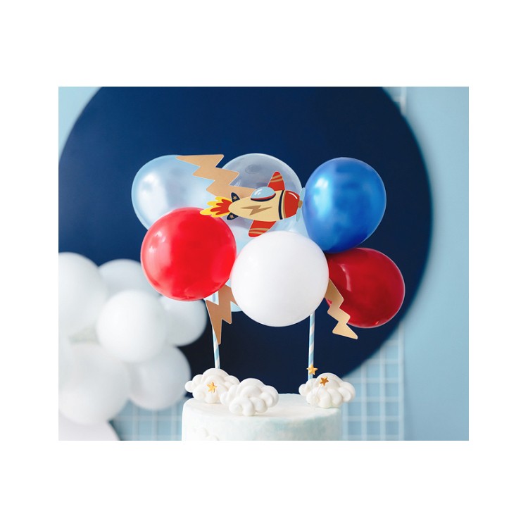 Cake Topper Flygplan Ballongset bild 2