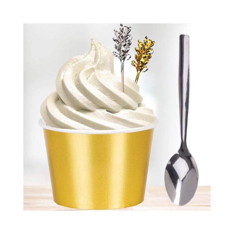 Glasskit silver/guld för 8st personer