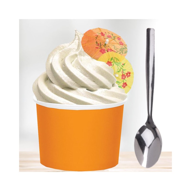 Glasskit orange för 8st personer