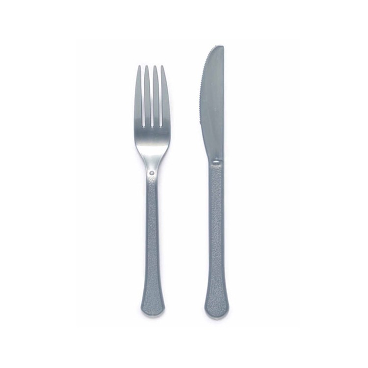 Plastbestick Silver 24-pack