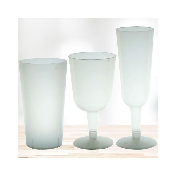 Återanvändbara plastglas 18st bild 2