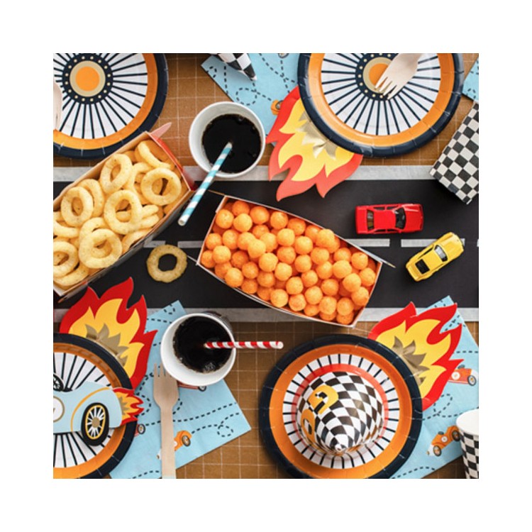 Kalaspaket bil racing enkel 6 pers