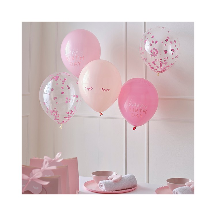 Ballongbukett Rosa bild 2