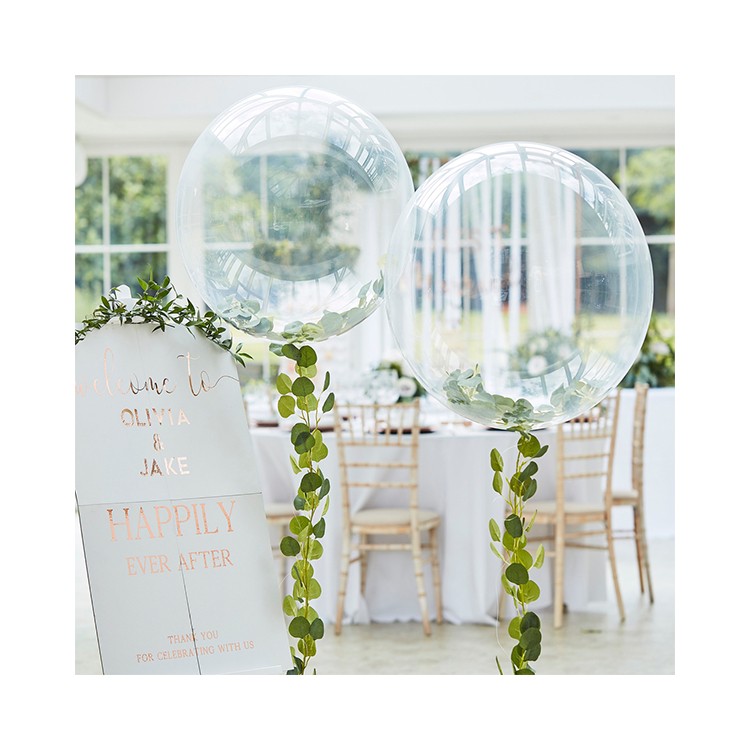 Jätteballong med gröna blad bild 2