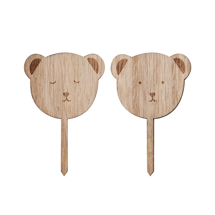 Partypicks Nallar i trä