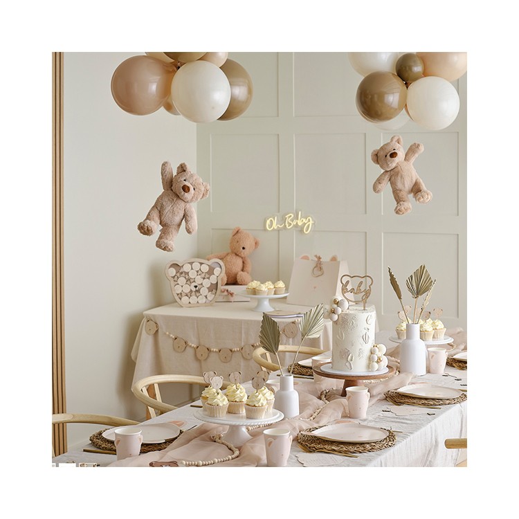 Girlang, Nallar & pärlor i trä bild 3