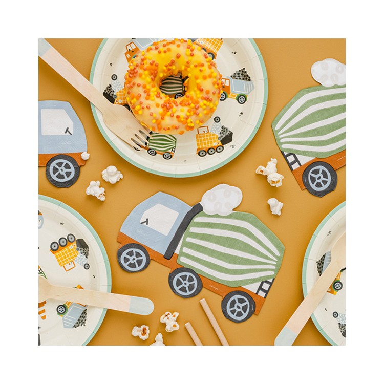 Pappersassietter Byggfordon bild 4