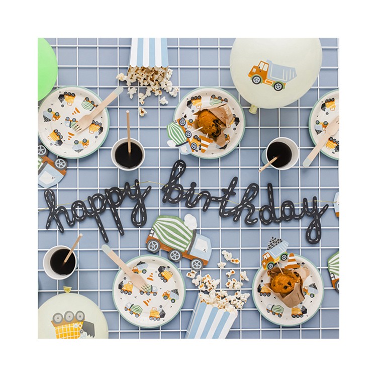 Pappersassietter Byggfordon bild 3