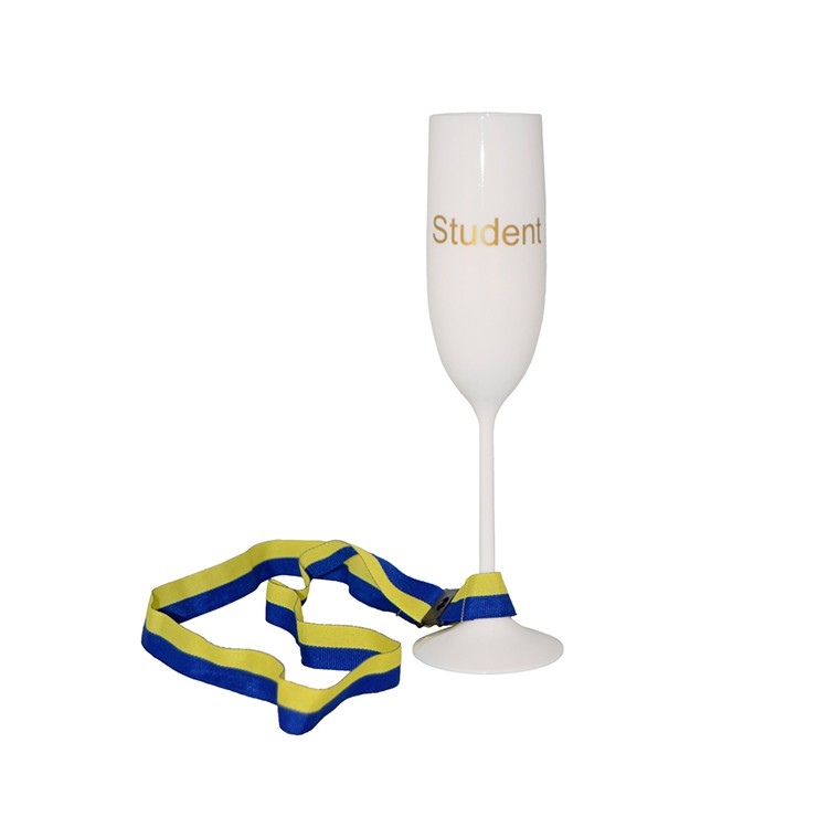 Student Champagneglas vit