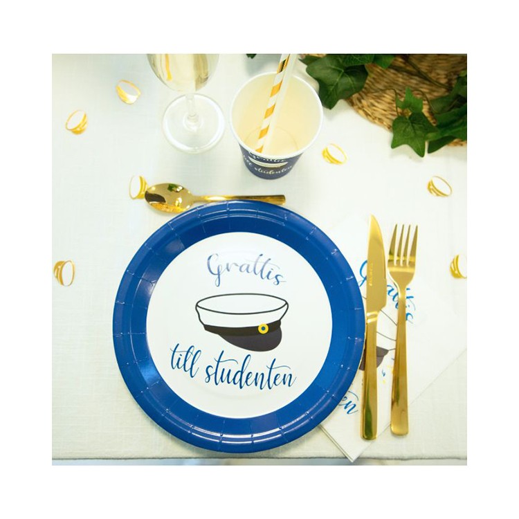 Papperstallrikar Grattis till Studenten bild 2