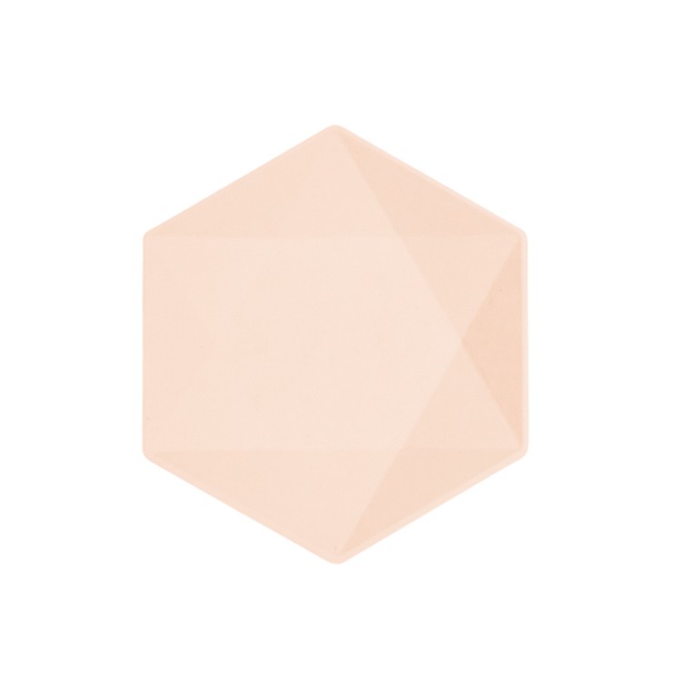 Tallrikar Aprikos Hexagon, Vert Decor