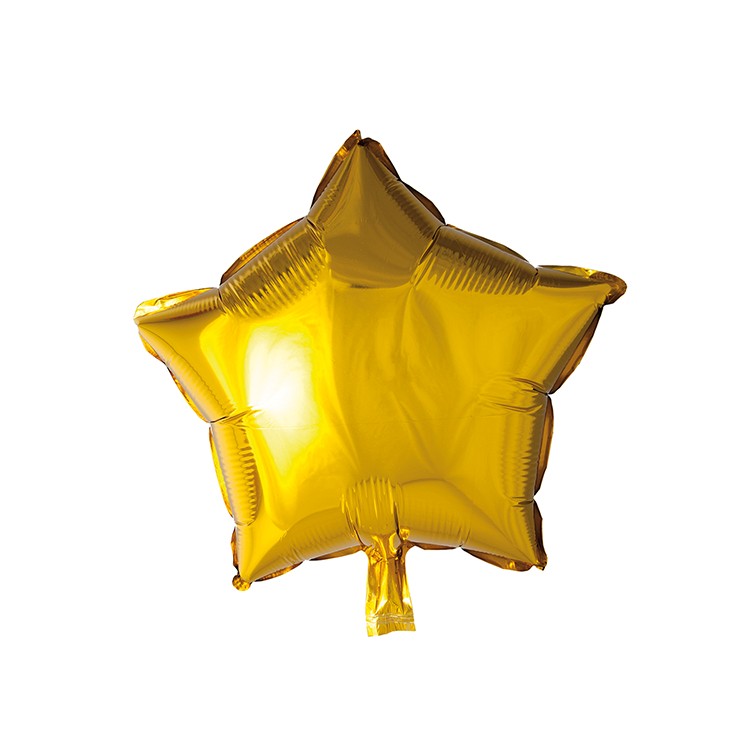Folieballong Stjärna guld 46 cm