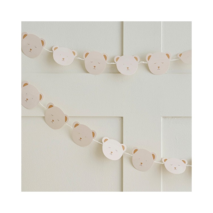 Presentkit Bebis - 3 Babybody + Girlang Nalle bild 2