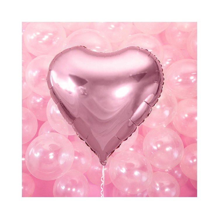 Folieballong Hjärta Rosa bild 5