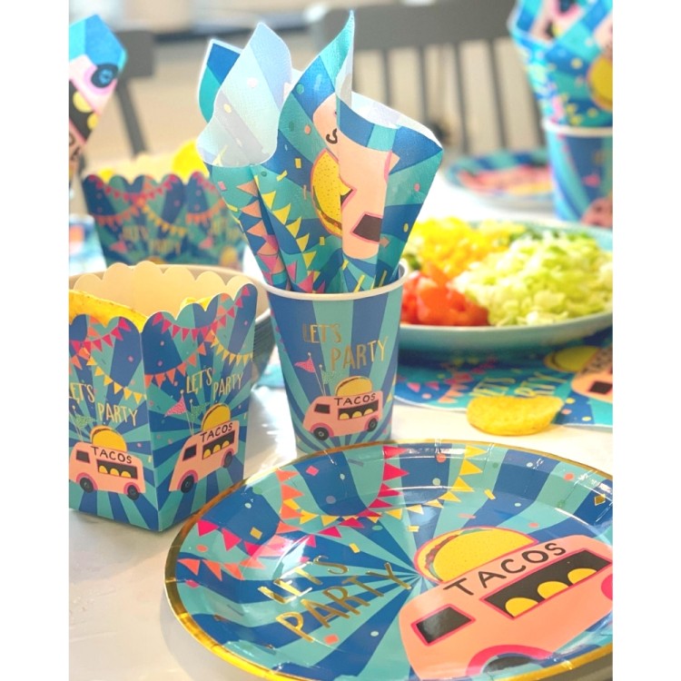Papperstallrikar Taco bild 2