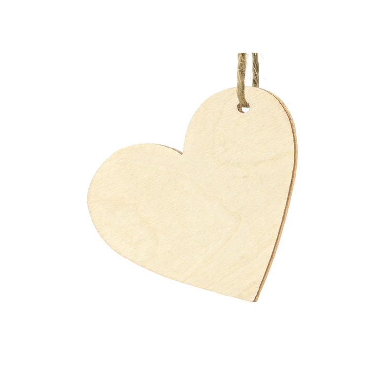 Placeringskort Hjärtan i trä
