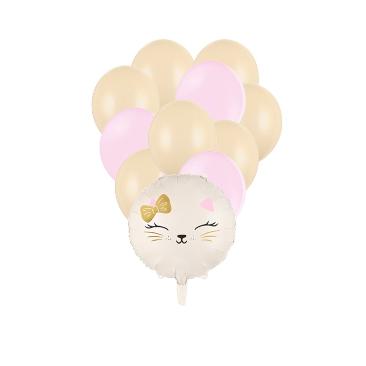 Folieballong Katt vit bild 2