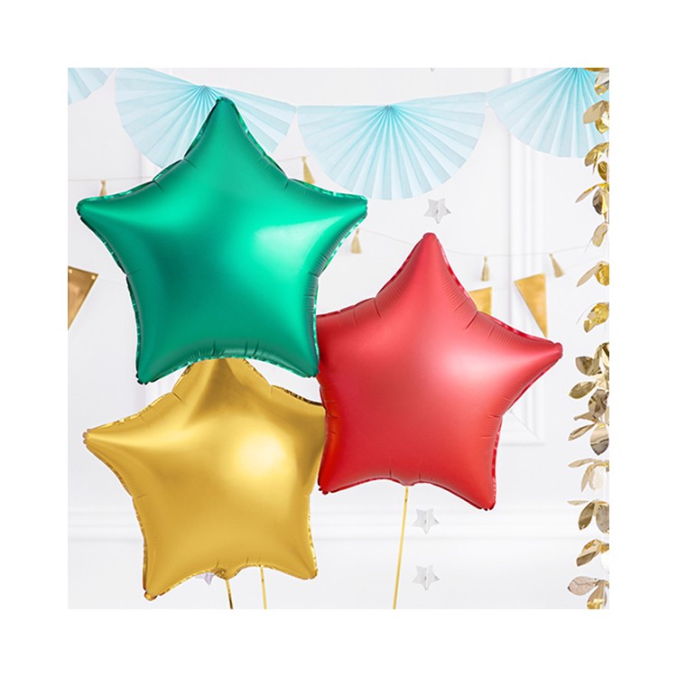 Folieballong stjärna grön bild 2