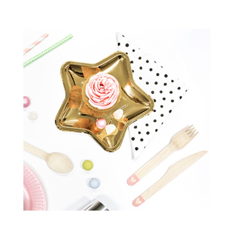 Träbestick - Hjärta och Rosa kant bild 3