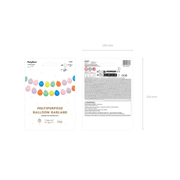 Ballonggirlang Färgmix bild 3