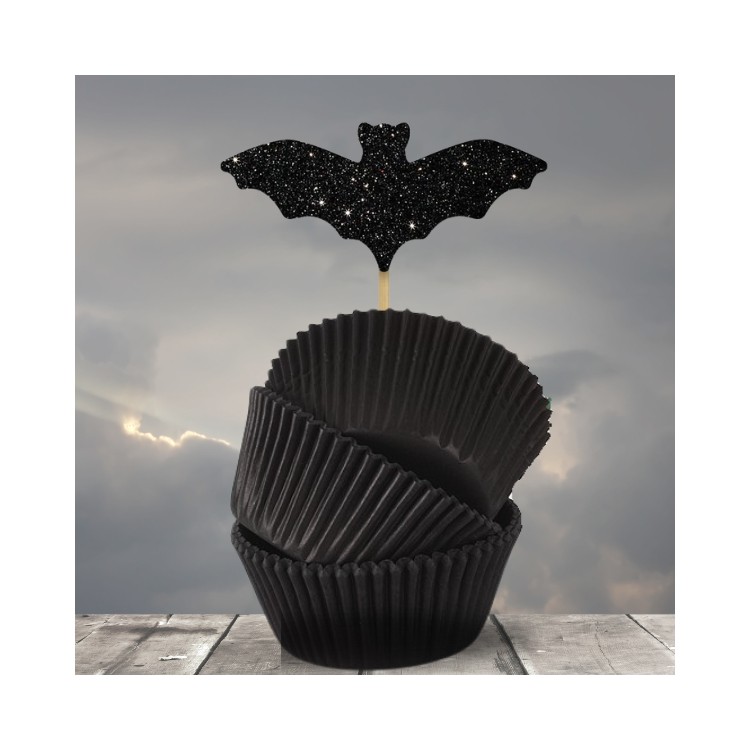 Muffinsformar och partypicks fladdermöss, kit bild 3