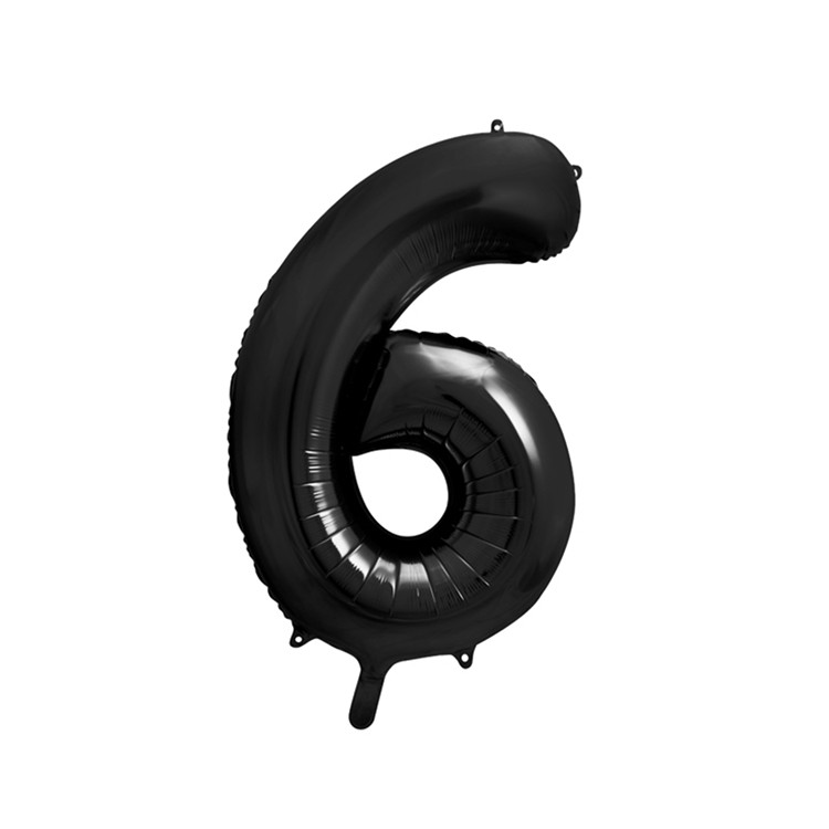 Sifferballonger Svart, 86 cm bild 8