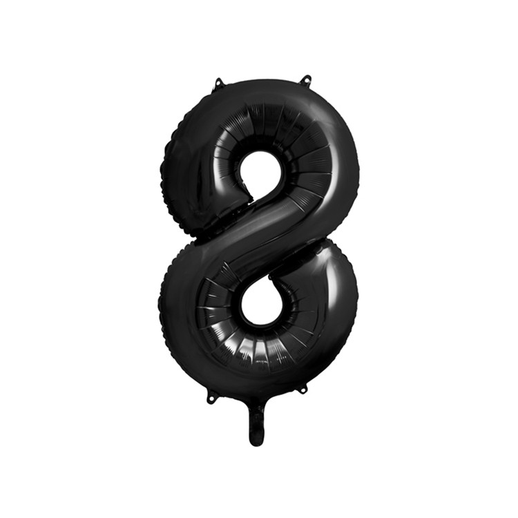 Sifferballonger Svart, 86 cm bild 10