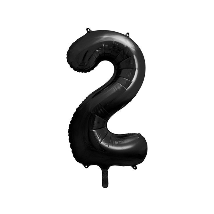 Sifferballonger Svart, 86 cm bild 4