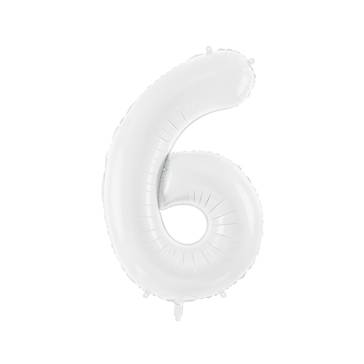 Sifferballonger vit, 86 cm bild 8