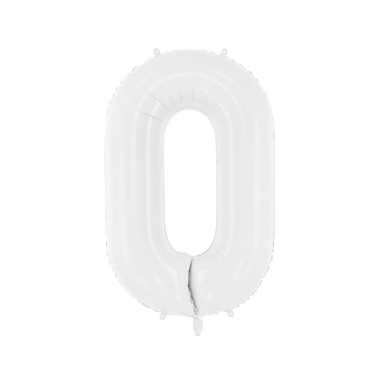 Sifferballonger vit, 86 cm bild 2