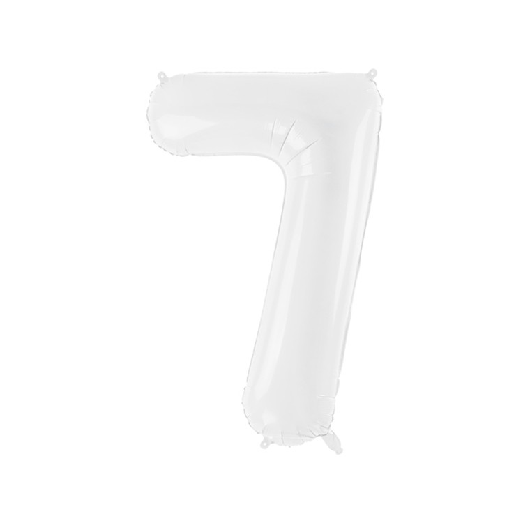 Sifferballonger vit, 86 cm bild 9