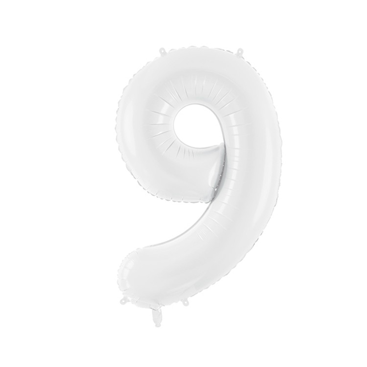 Sifferballonger vit, 86 cm bild 11