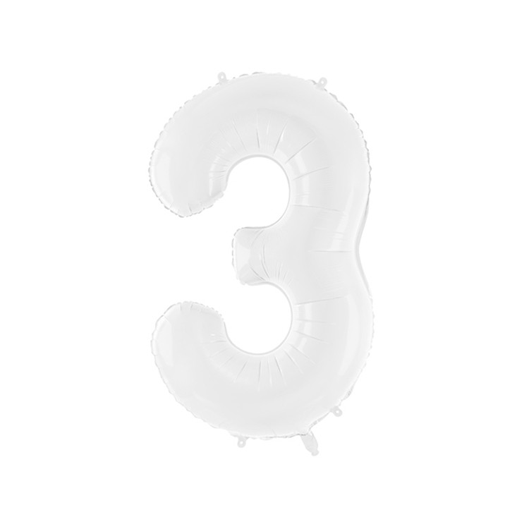 Sifferballonger vit, 86 cm bild 5