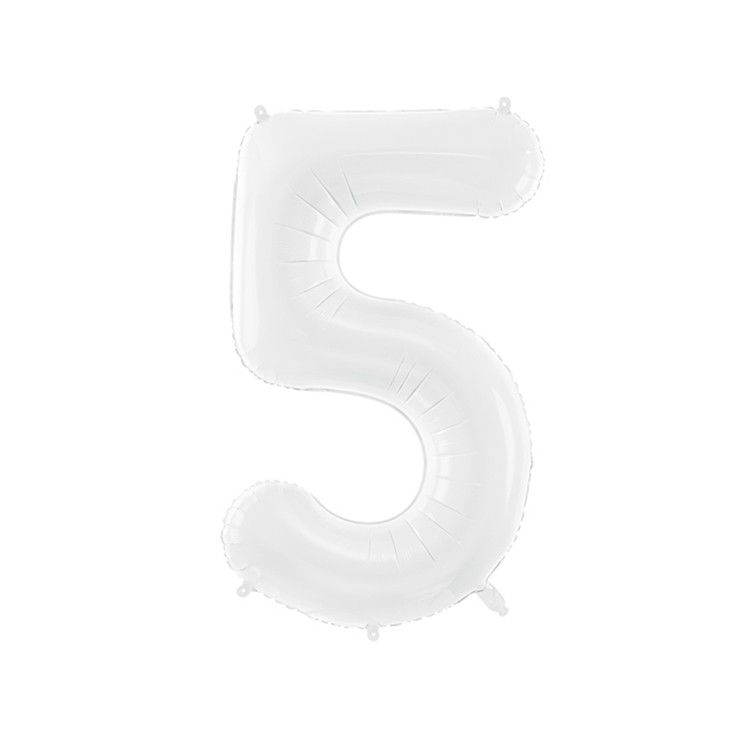 Sifferballonger vit, 86 cm bild 7