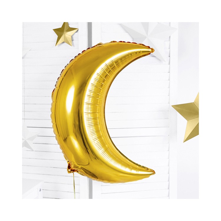Folieballong Måne guld