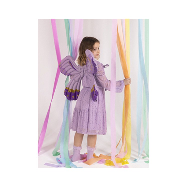 Folieballong Fjärilsvingar lila bild 2