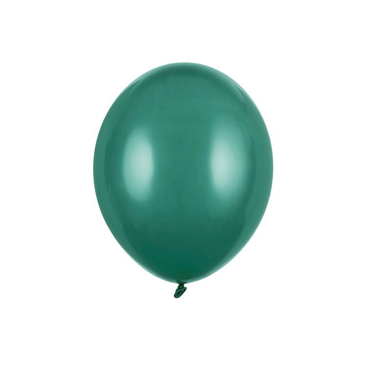 10-pack mörkgröna  standardballonger